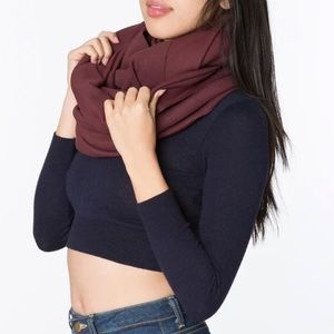 American Apparel Burgundy Circle Scarf